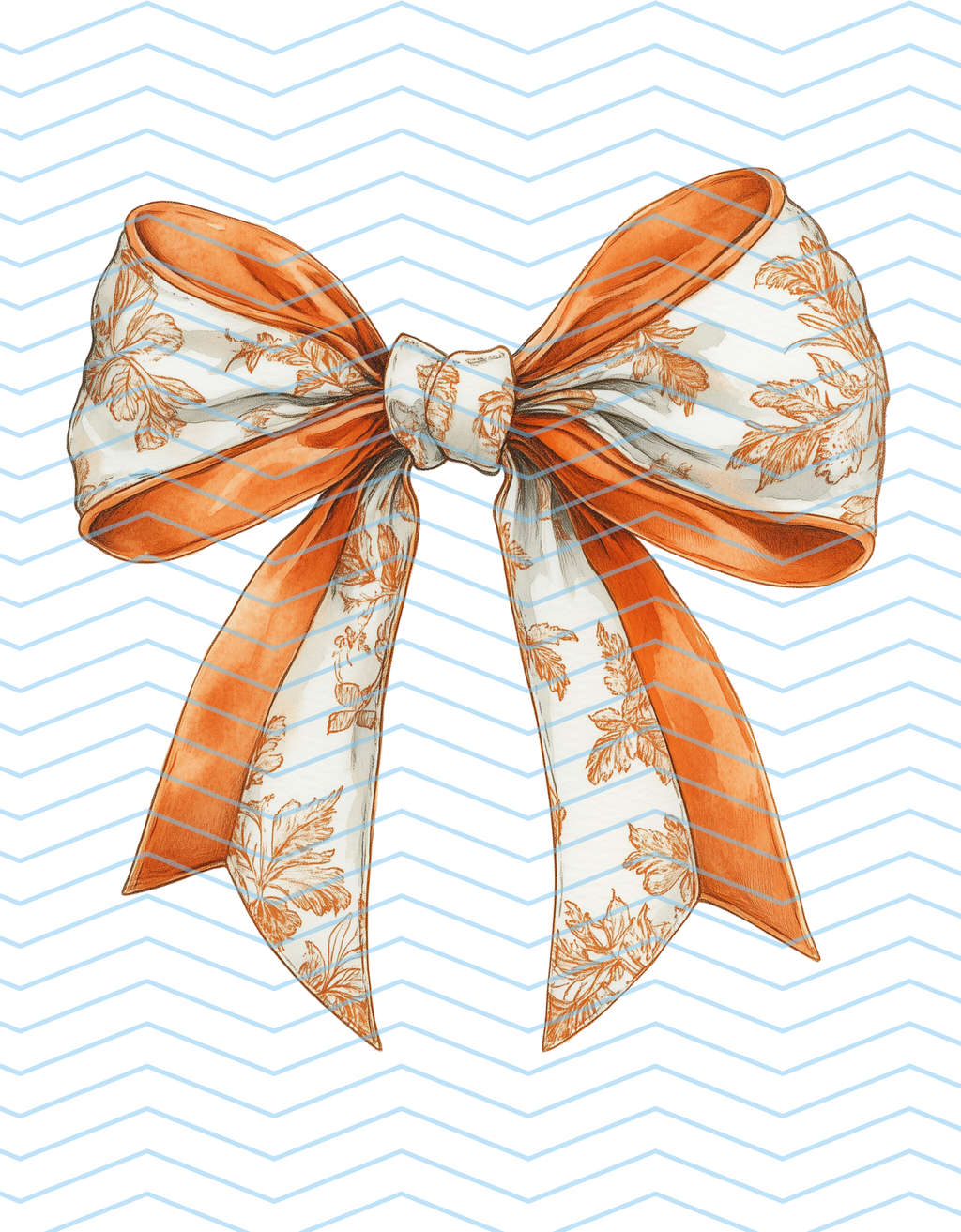 Orange Fall Bow