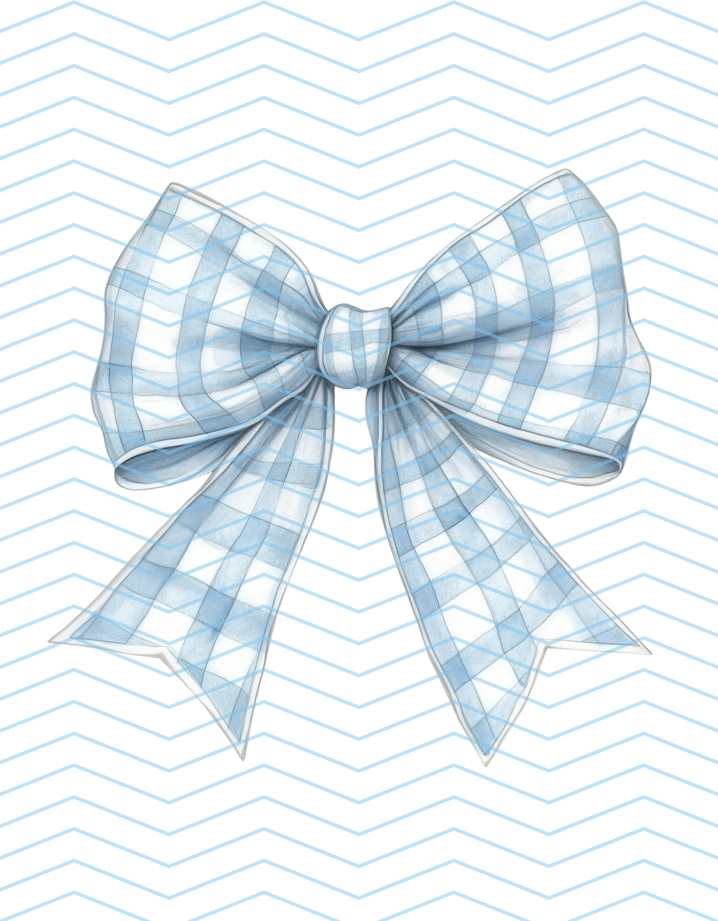 Blue Fall Plaid Bow