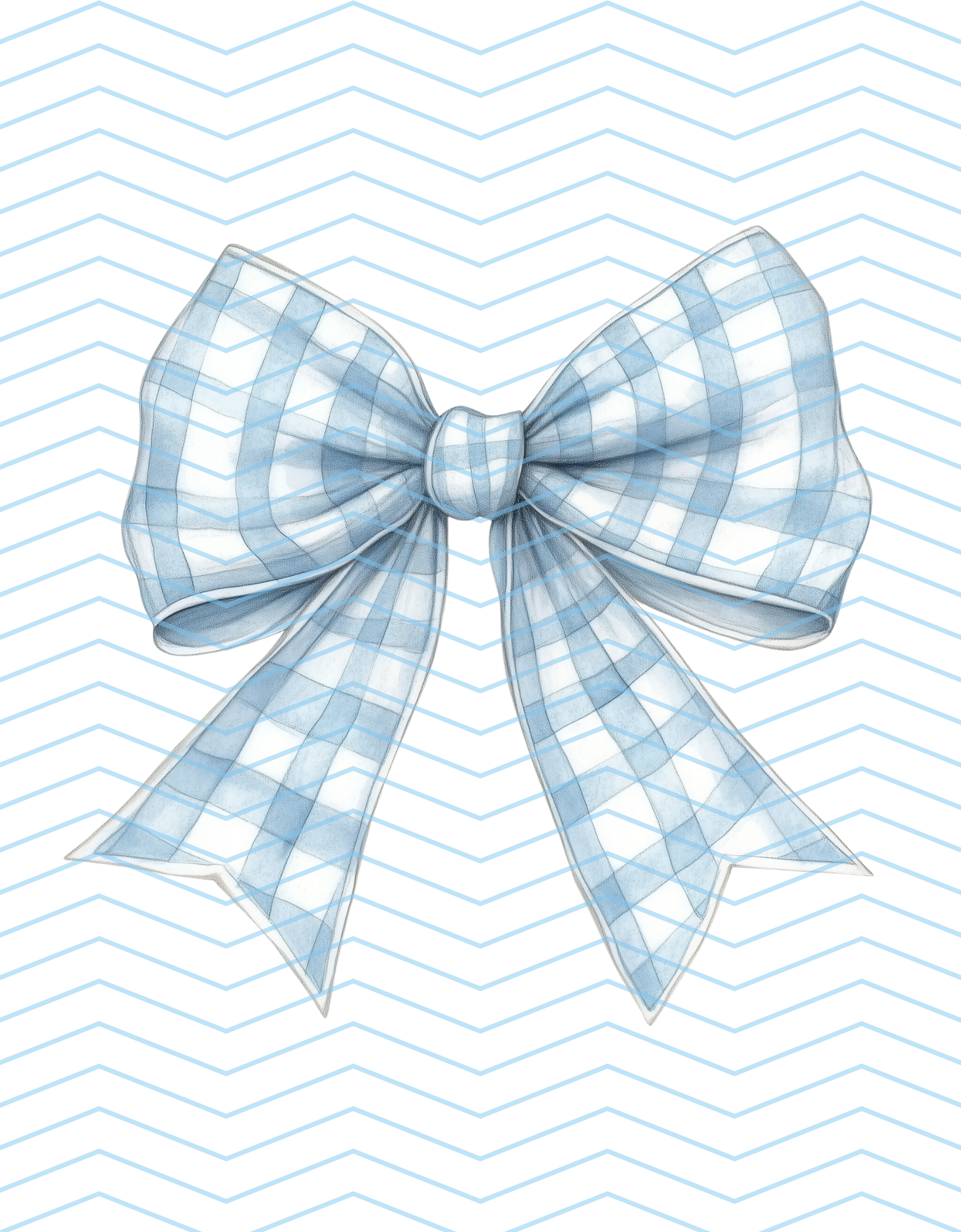 Blue Fall Plaid Bow