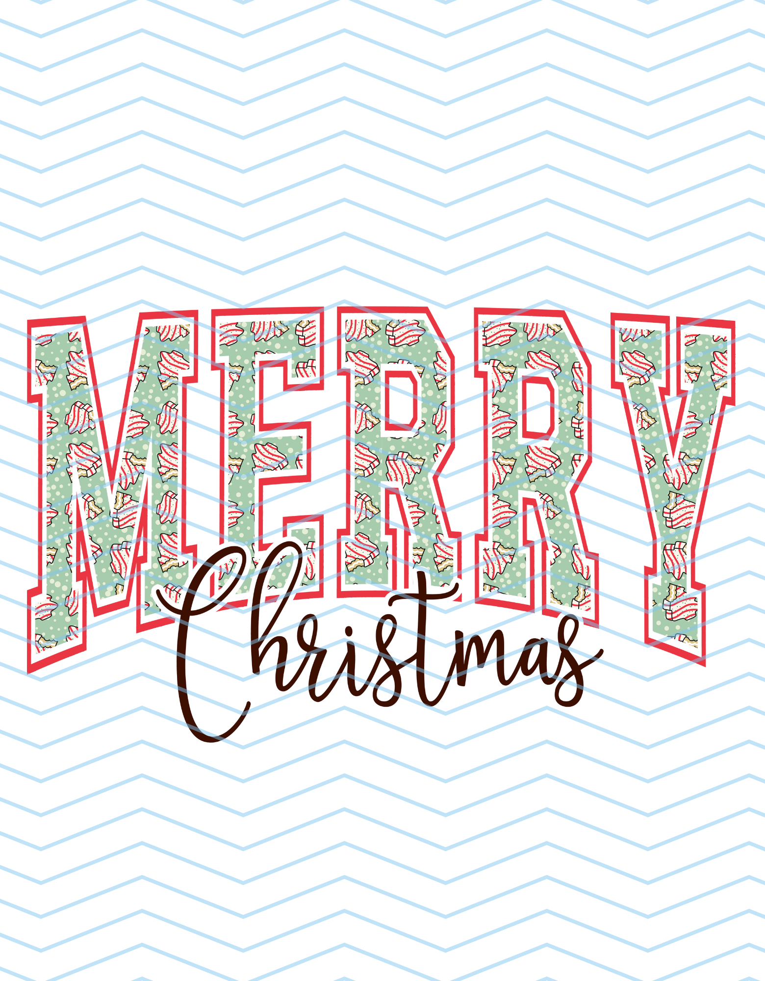 Light Green Merry Christmas