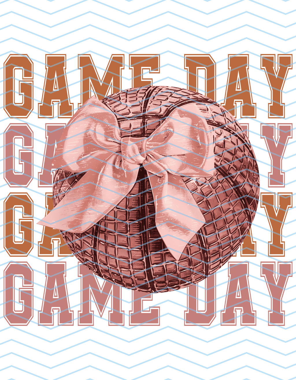 Game Day Basketball Pink Bow