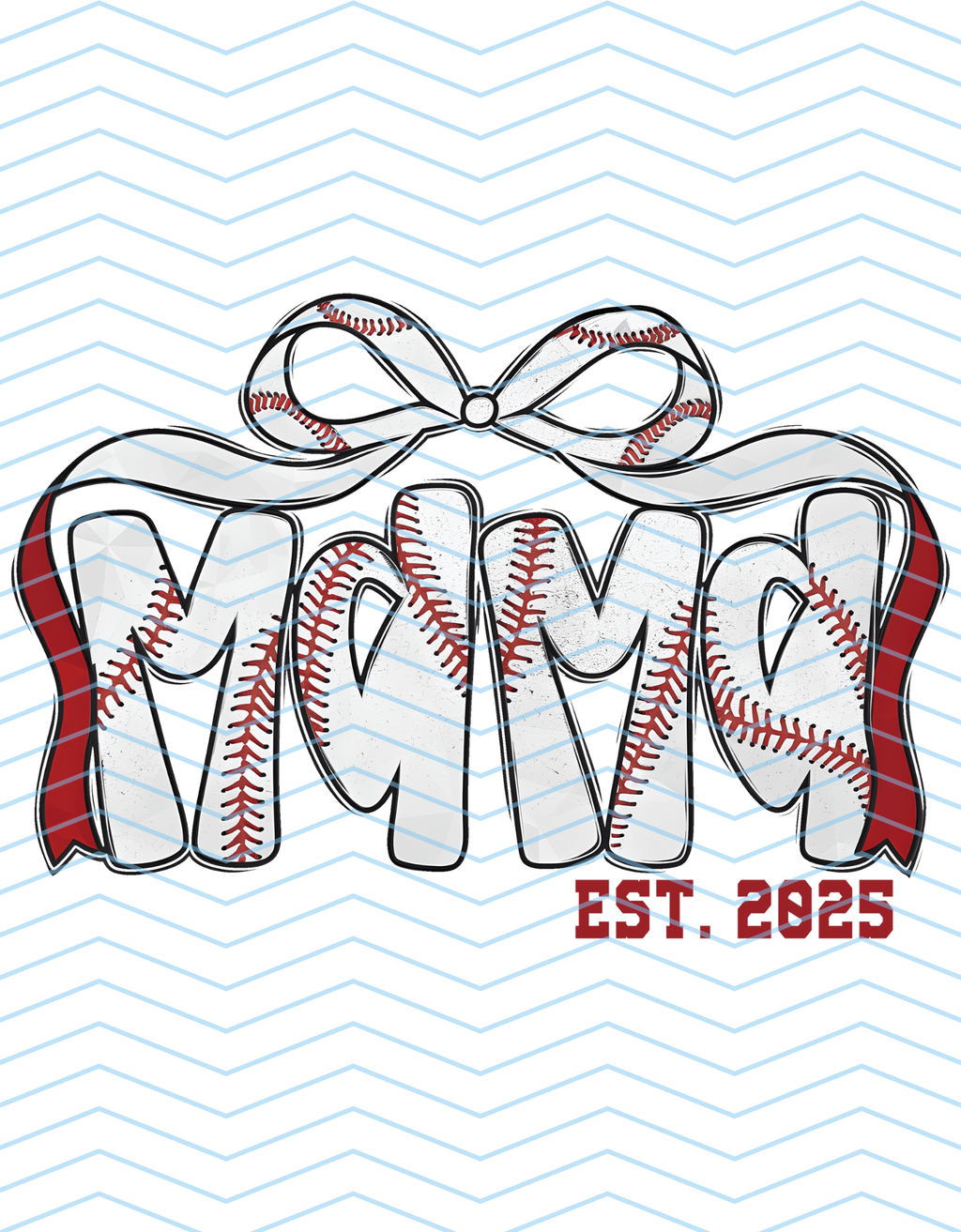 Mama Baseball Ribbon