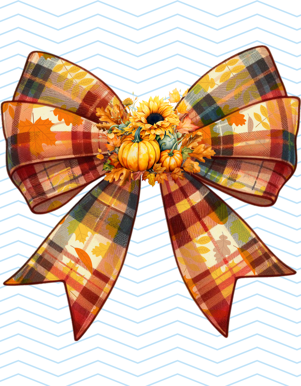Fall Plaid Bow (Fall Colors)