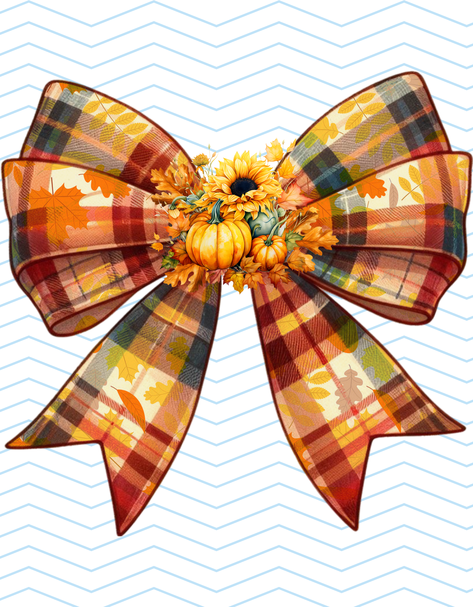 Fall Plaid Bow (Fall Colors)