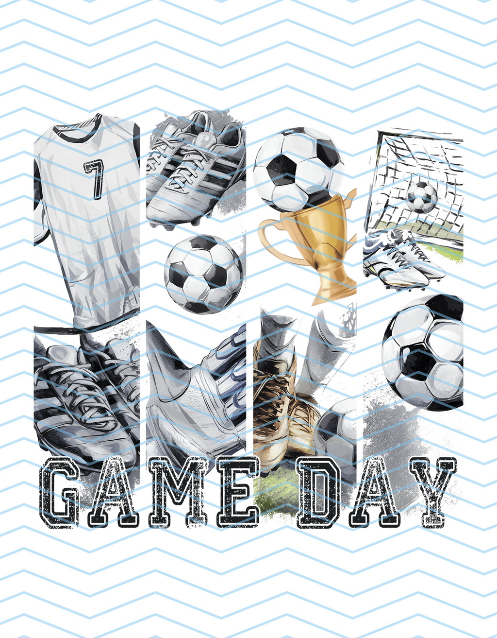 Vintage Soccer Game Day