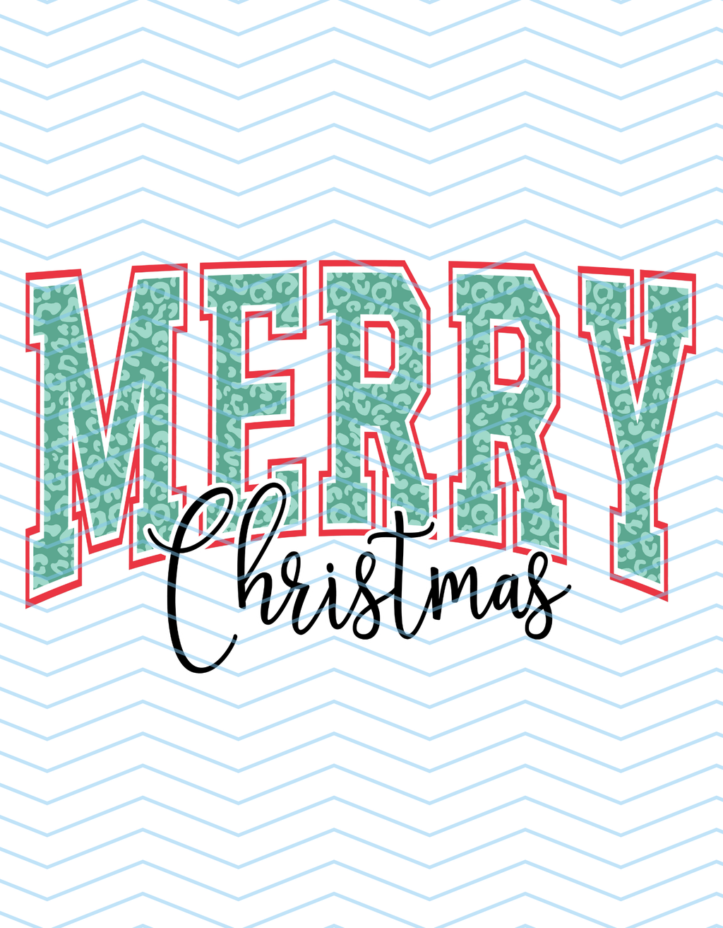 Dark Green Merry Christmas