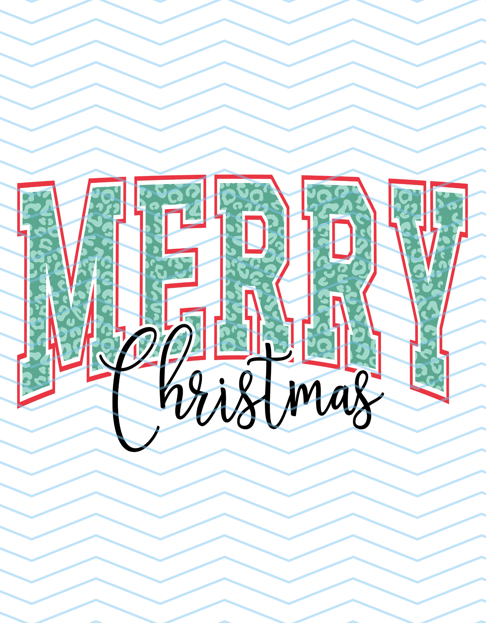 Dark Green Merry Christmas