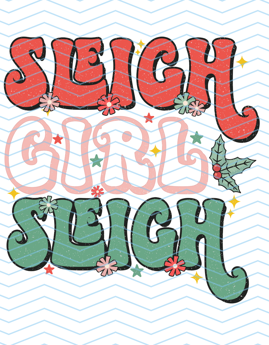 Sleigh Girl Sleigh (Outline)