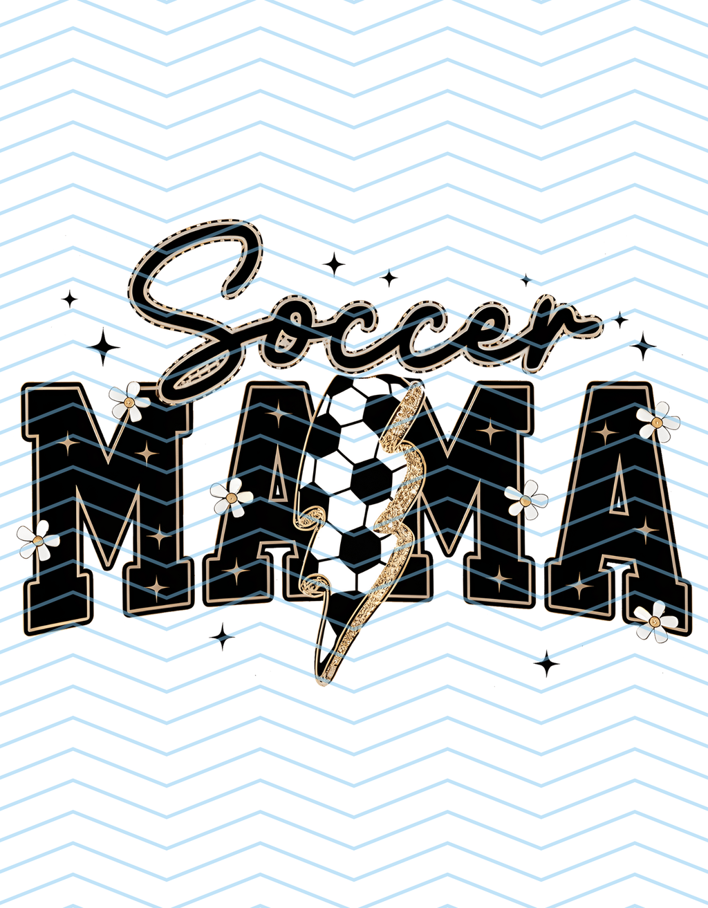 Soccer Mama Lightening and Flowers