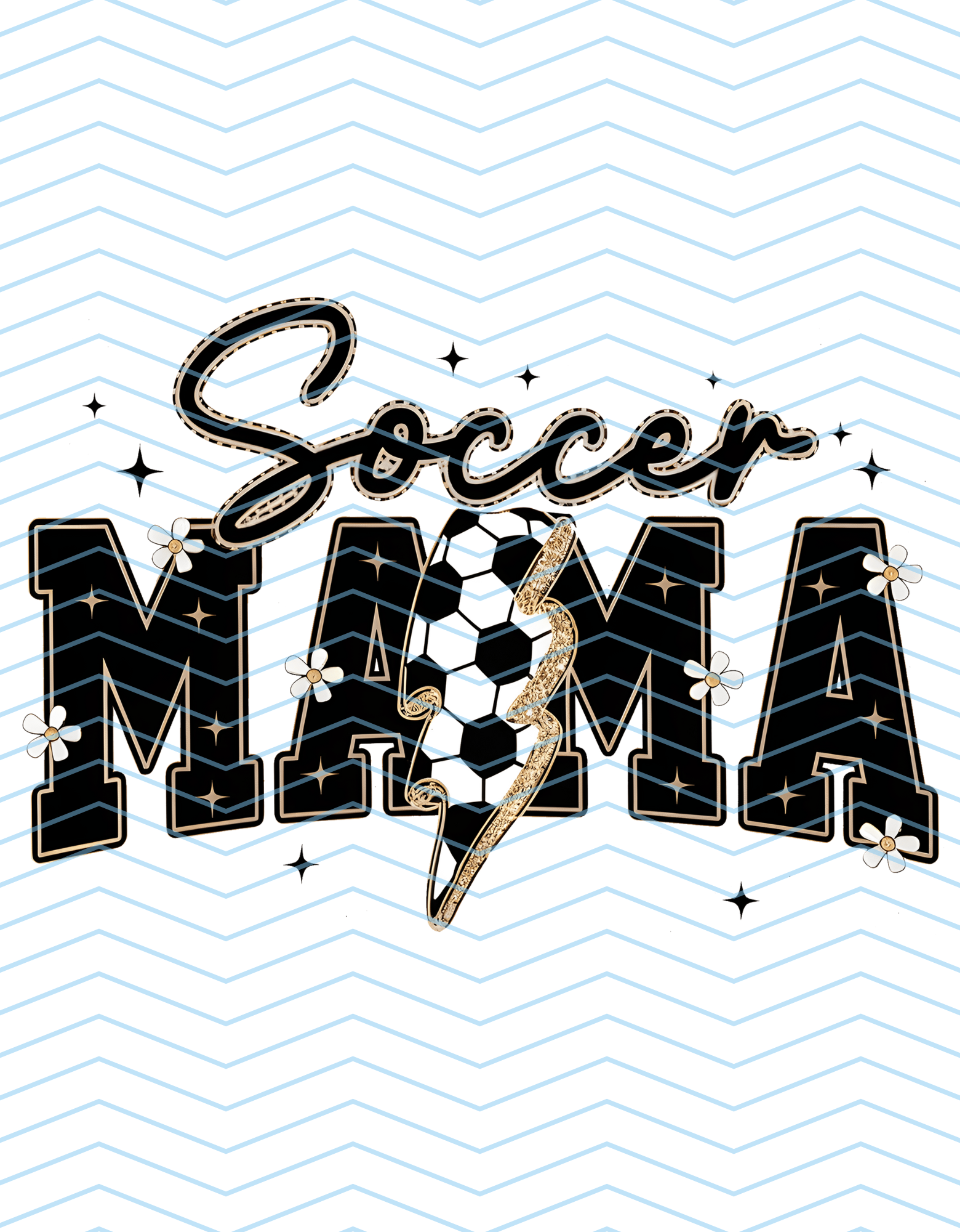 Soccer Mama Lightening and Flowers