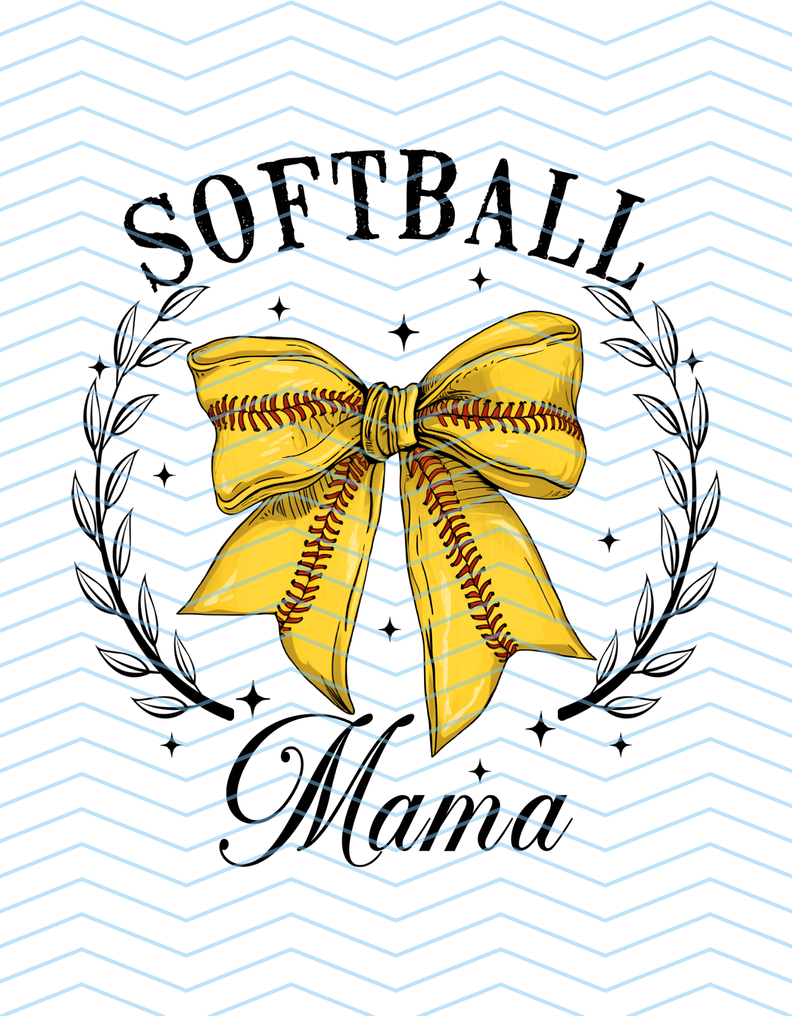 Softball Mama Black