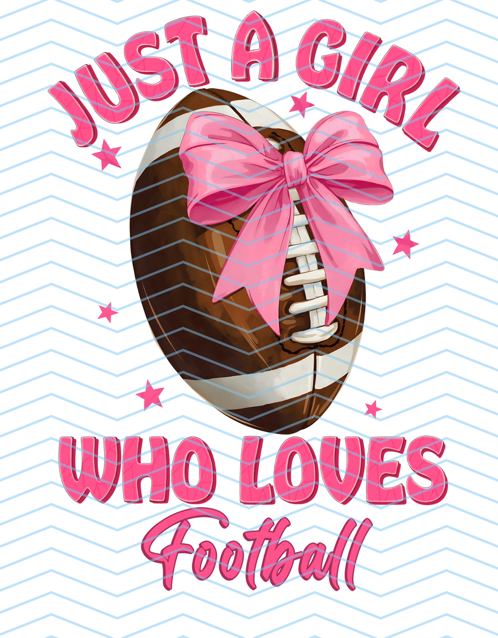 Just a Girl Who Loves Football (Pink)