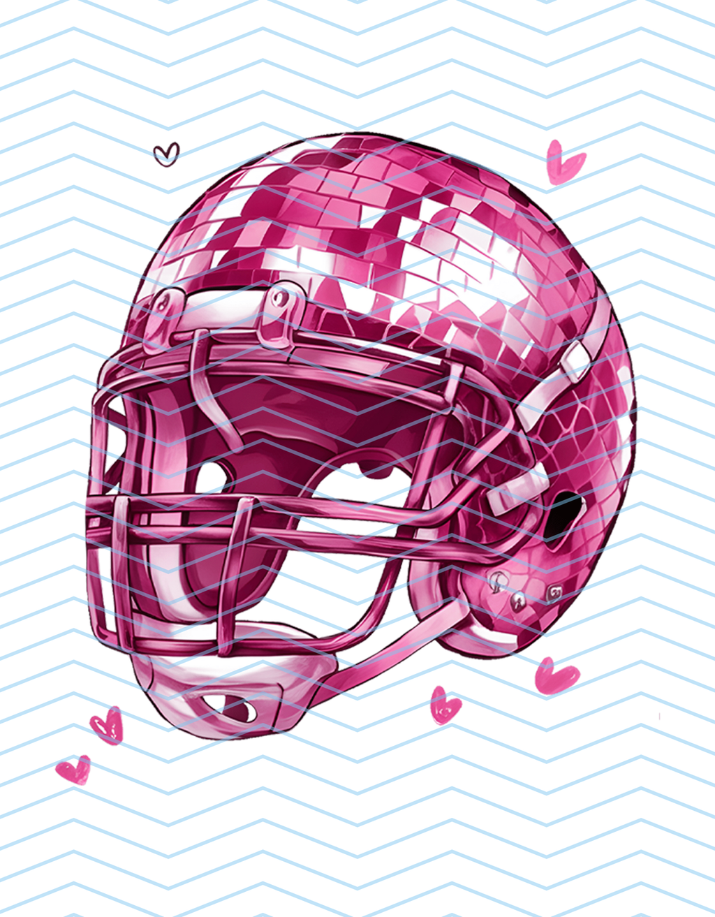 Pink Disco Helmet