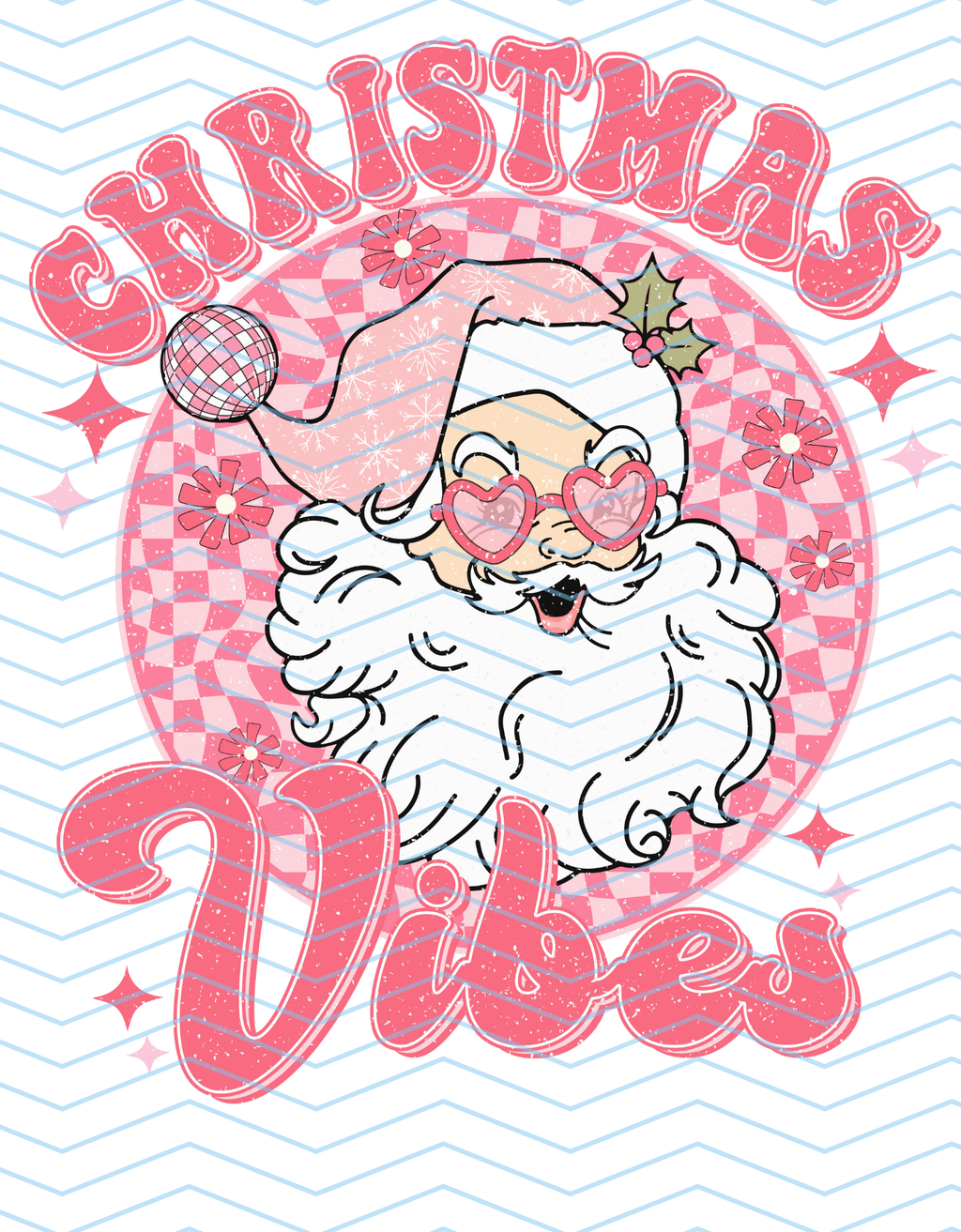 Christmas Vibes Retro (Pink)