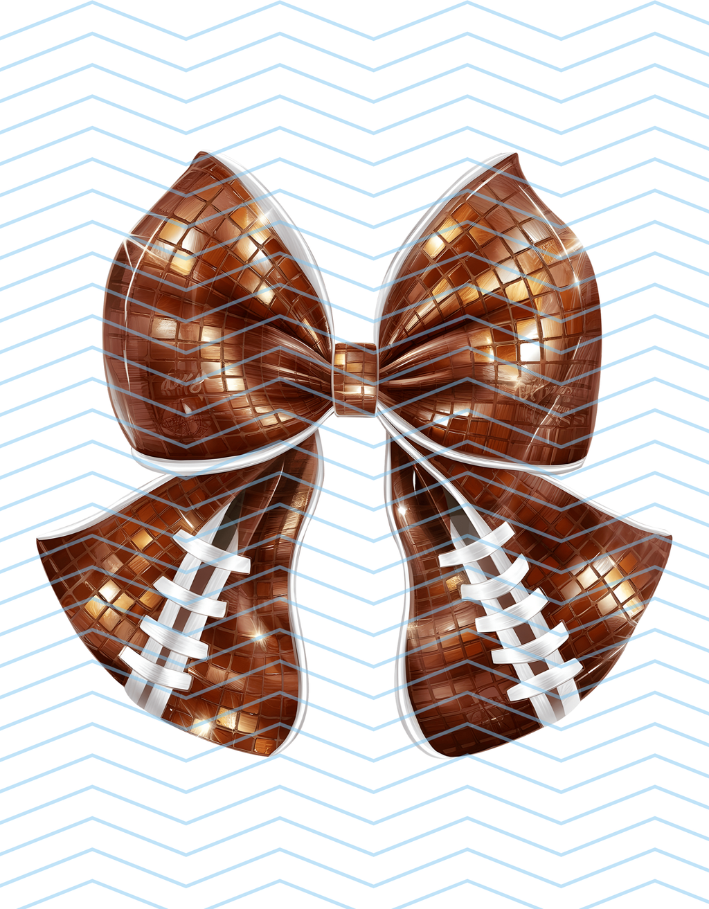 Disco Football Bow