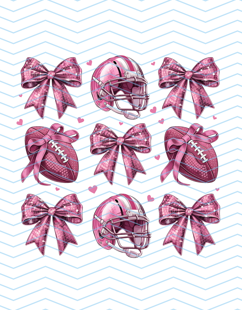 Pink Football Grid 2