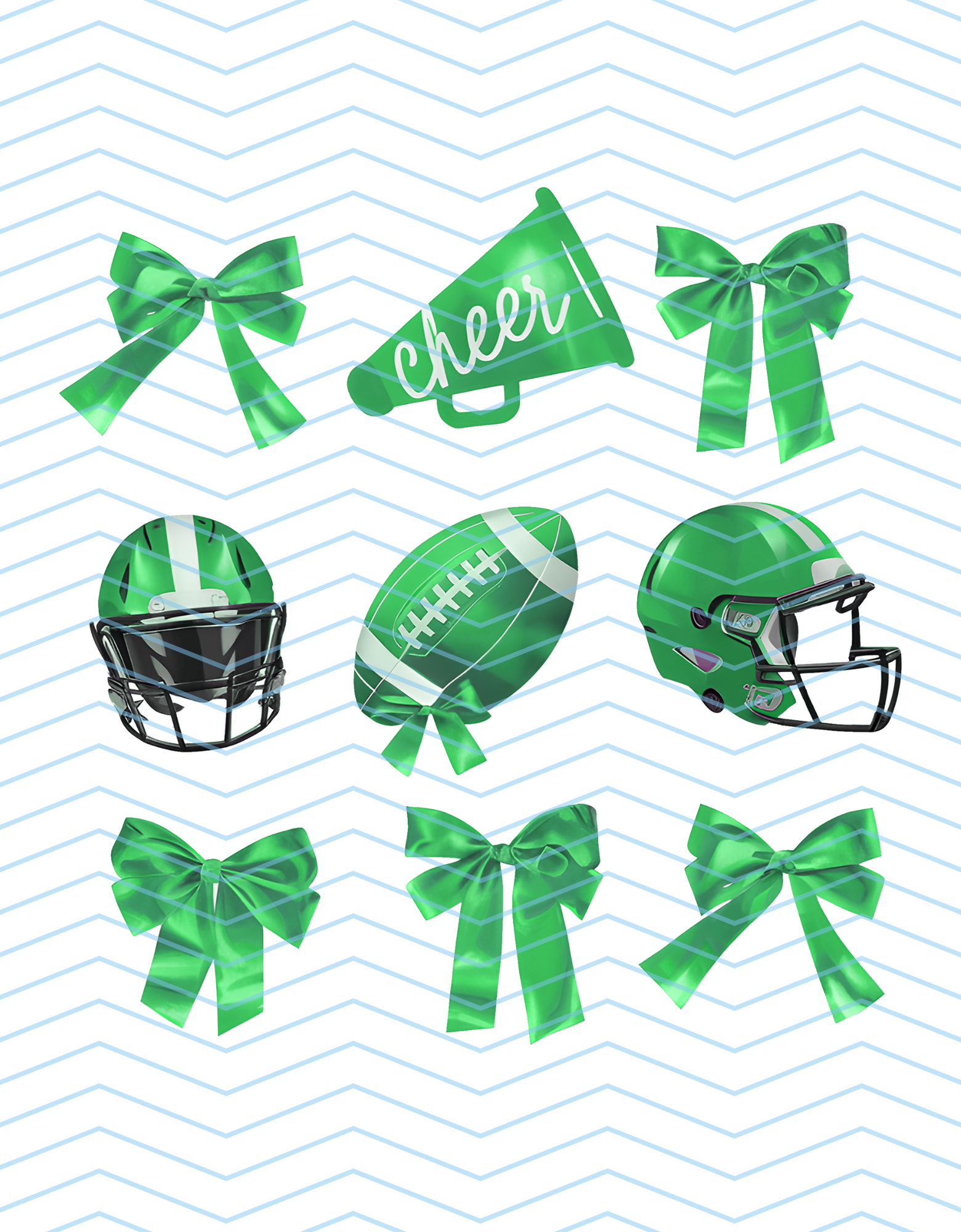 Green Football Grid