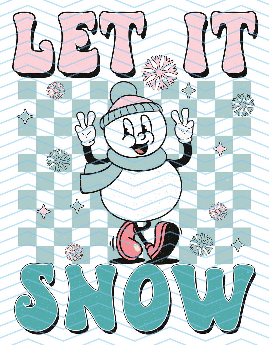 Let It Snow (Checker Retro)