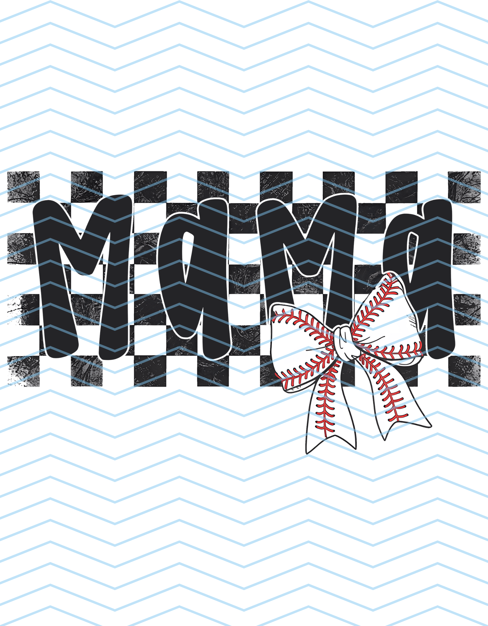 Checker Baseball Mama