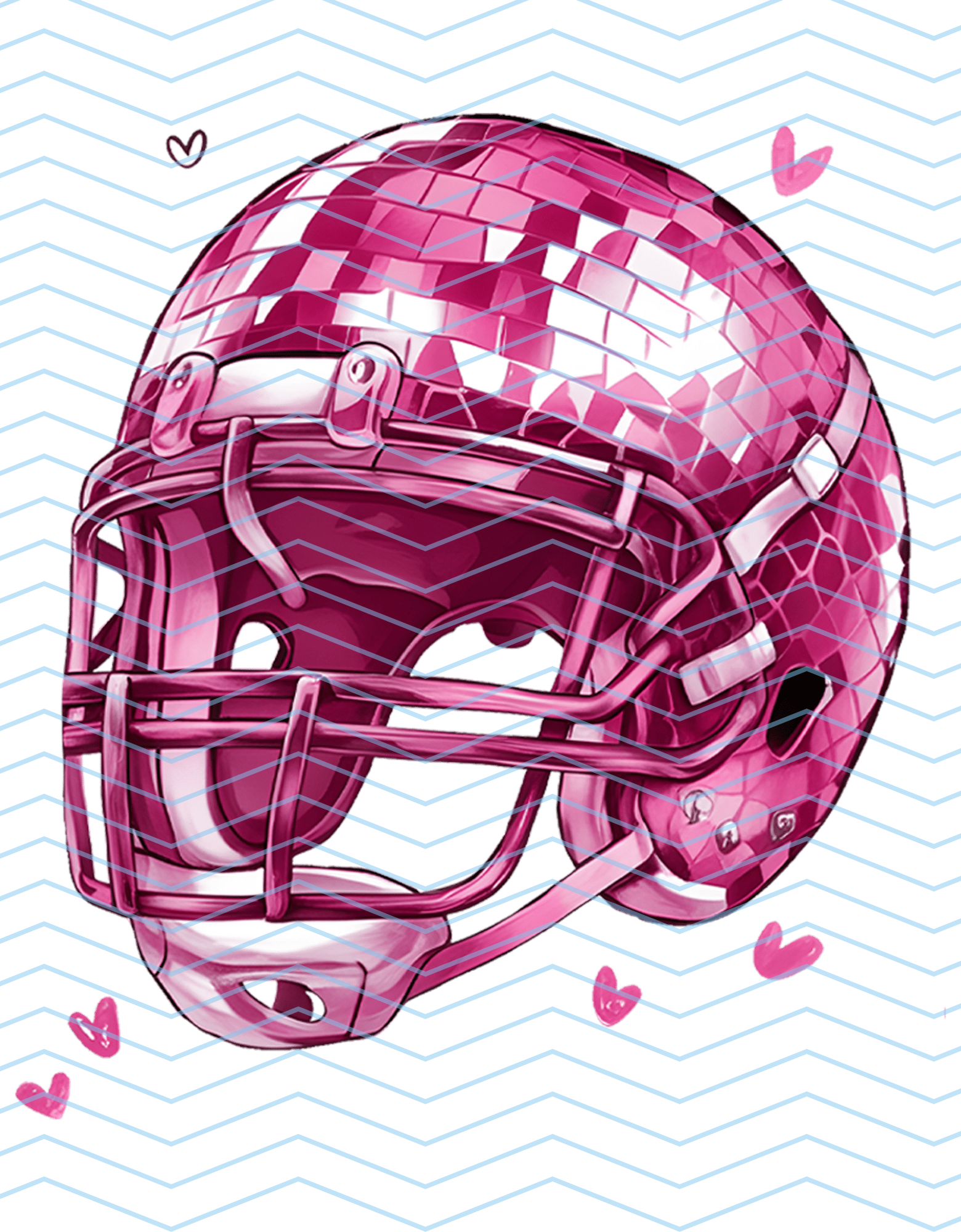 Glitter Helmet (Football)