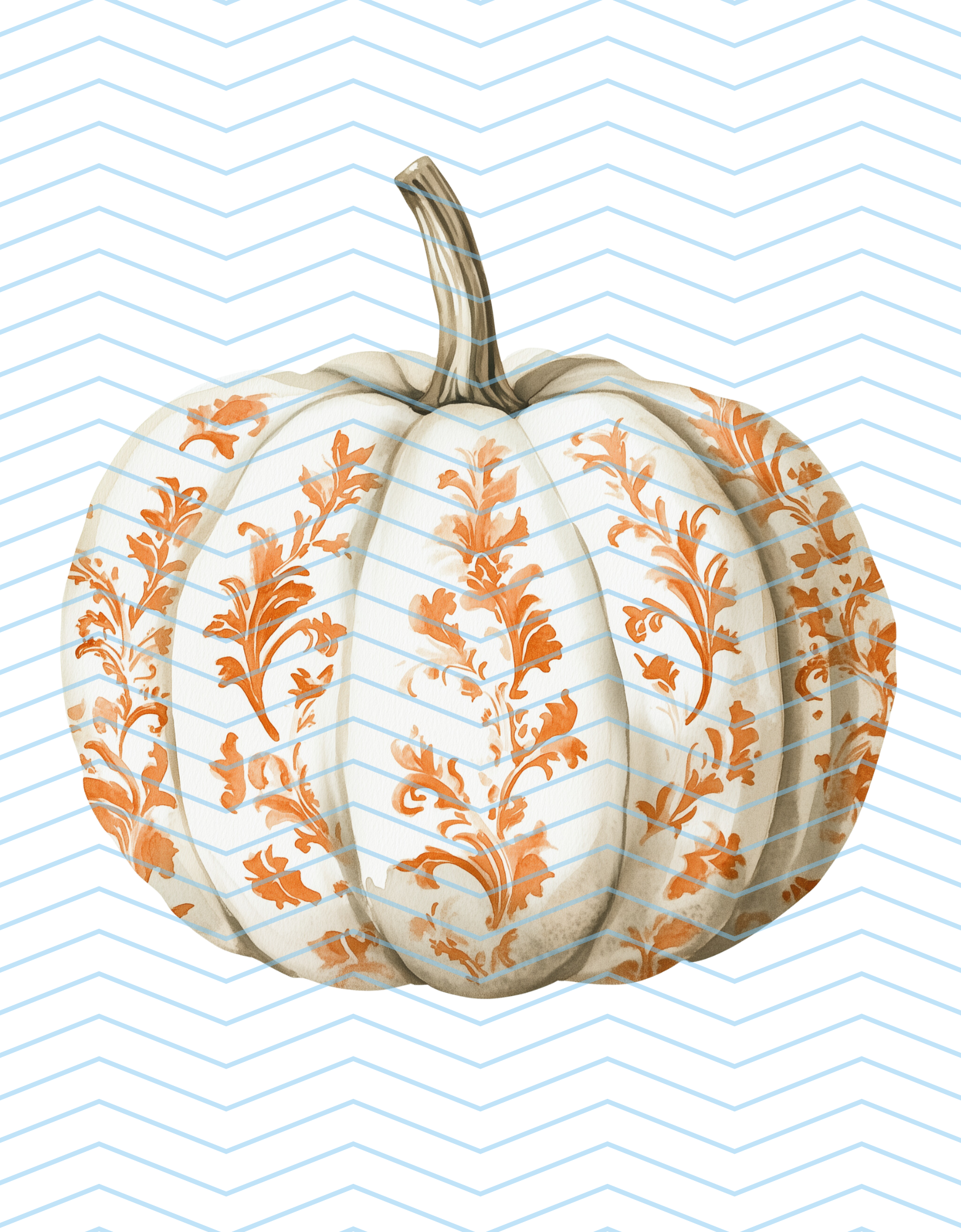 Orange and White Pumpkin