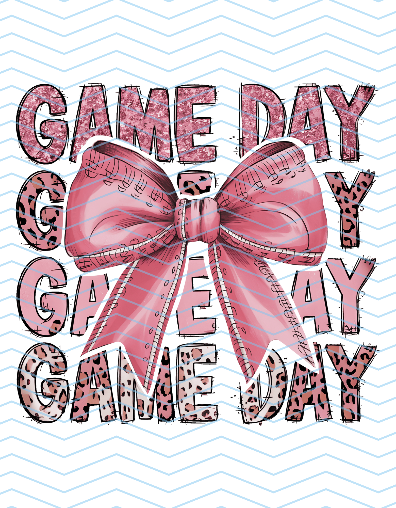 Pink Game Day with Bow