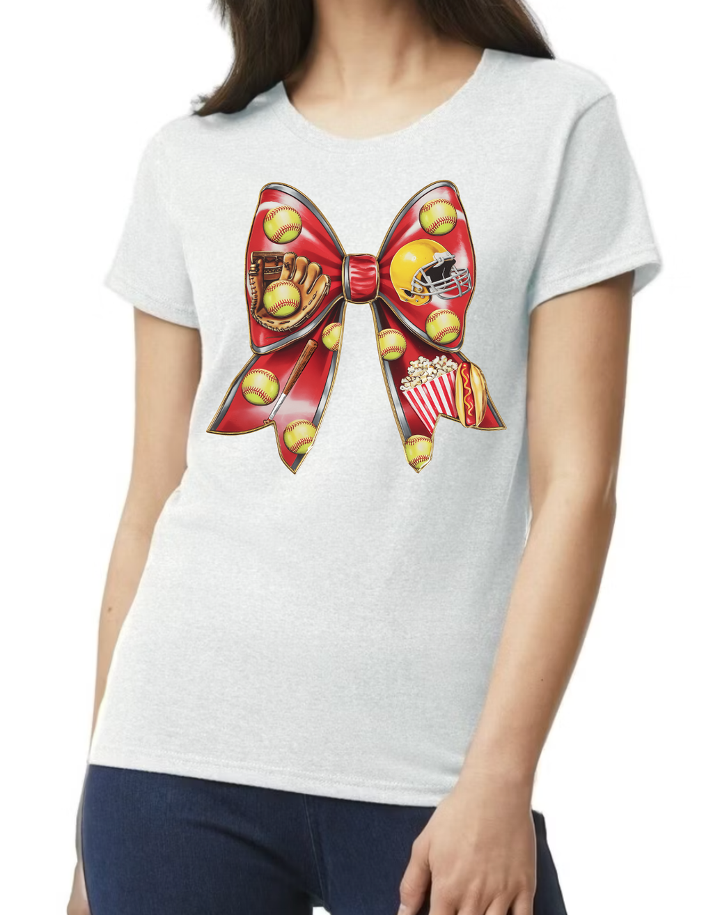 Softball Football Bow