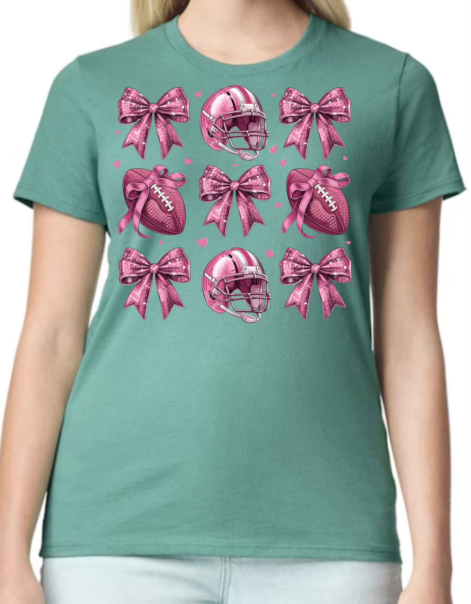 Pink Football Grid 2