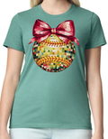 Red Disco Softball with Bow
