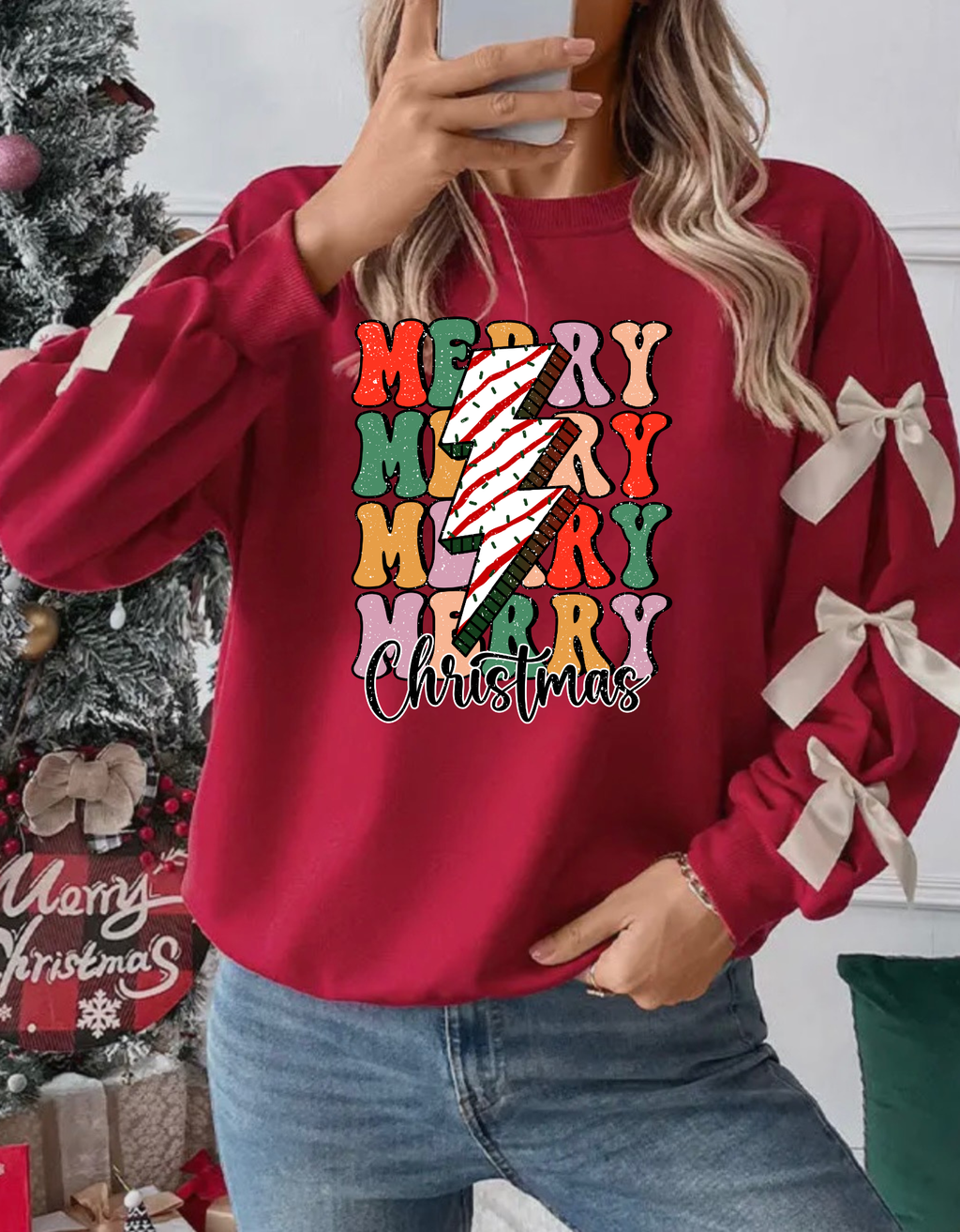 Merry x4 Christmas Zebra Cake