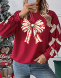 Candy Cane Bow