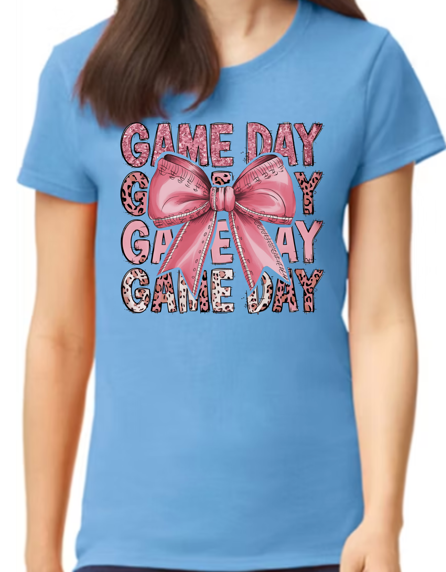 Pink Game Day with Bow