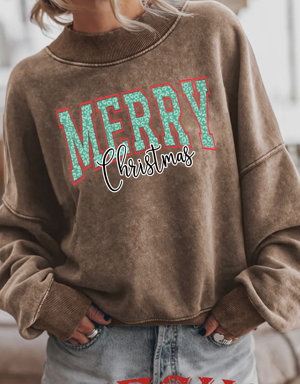 Dark Green Merry Christmas