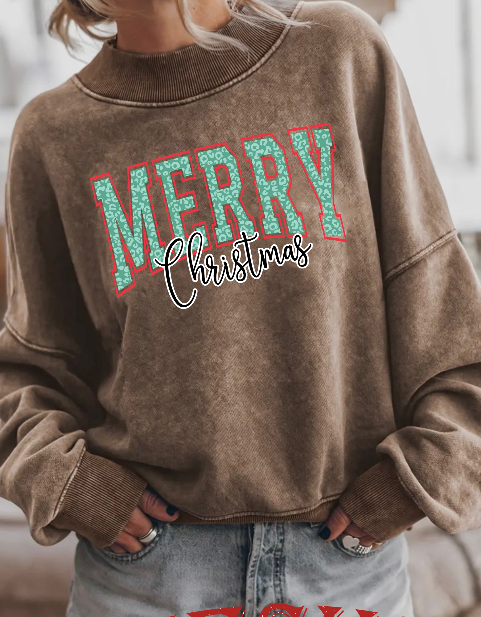 Dark Green Merry Christmas