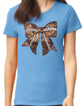 Football Glitter Bow