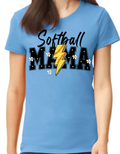 Softball Mama with Flowers
