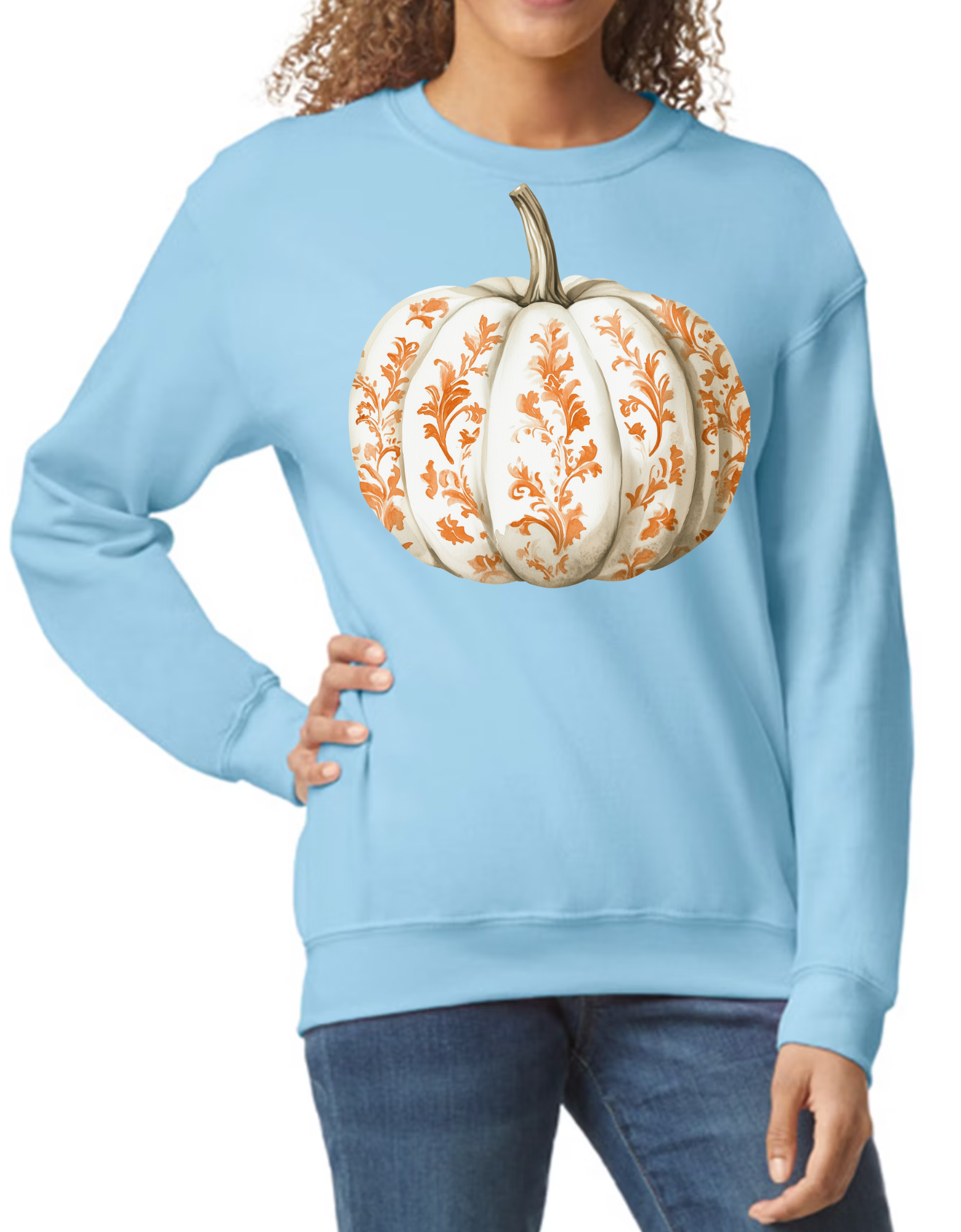 Orange and White Pumpkin