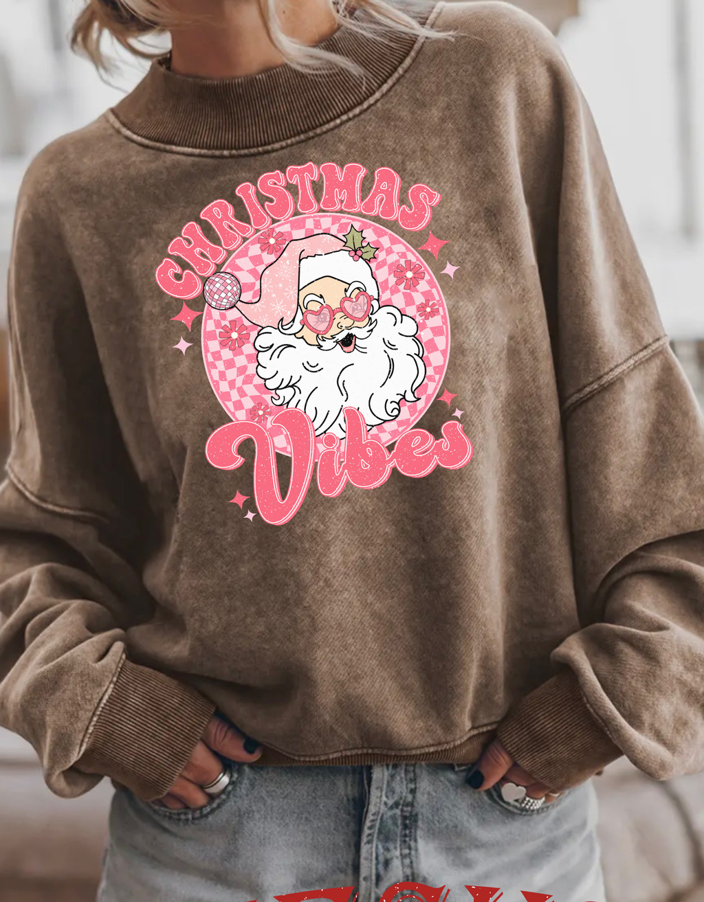 Christmas Vibes Retro (Pink)