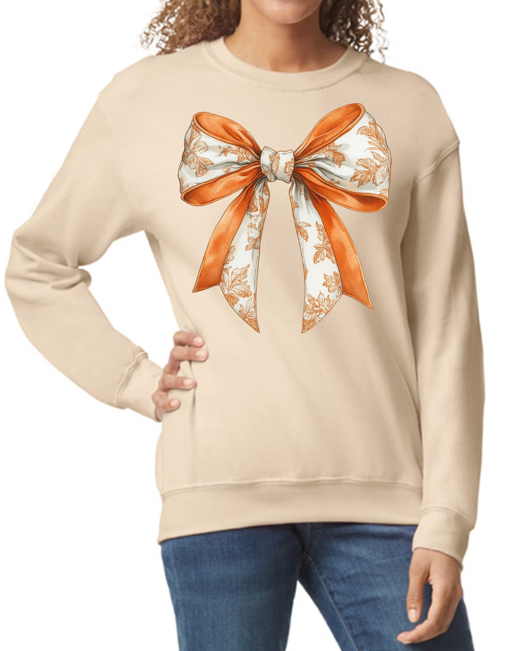 Orange Fall Bow
