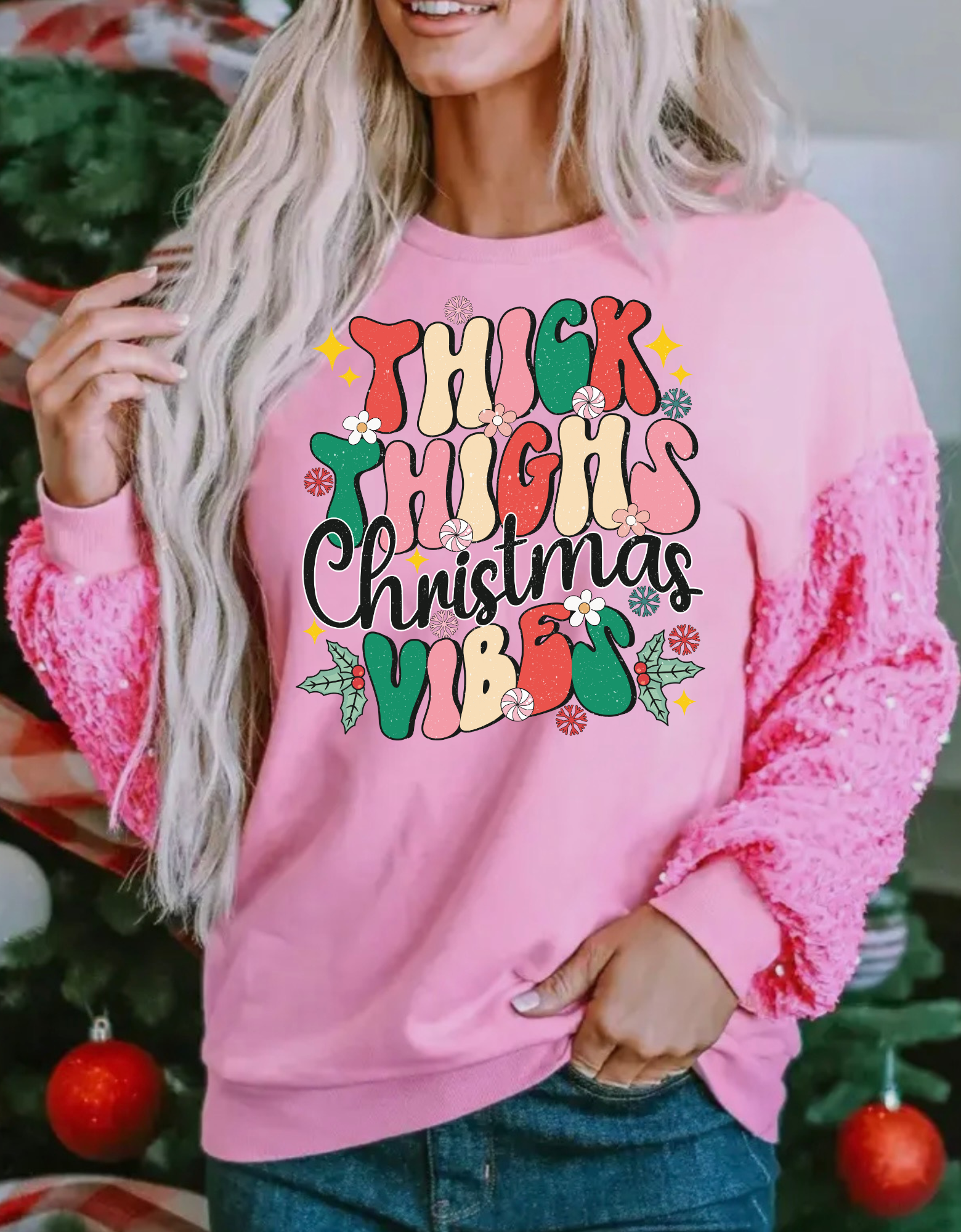 Thick Thighs Christmas Vibes