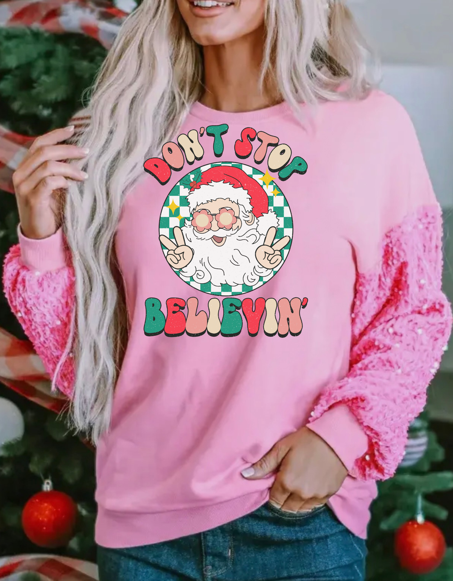 Don't Stop Belivin (Retro Santa)
