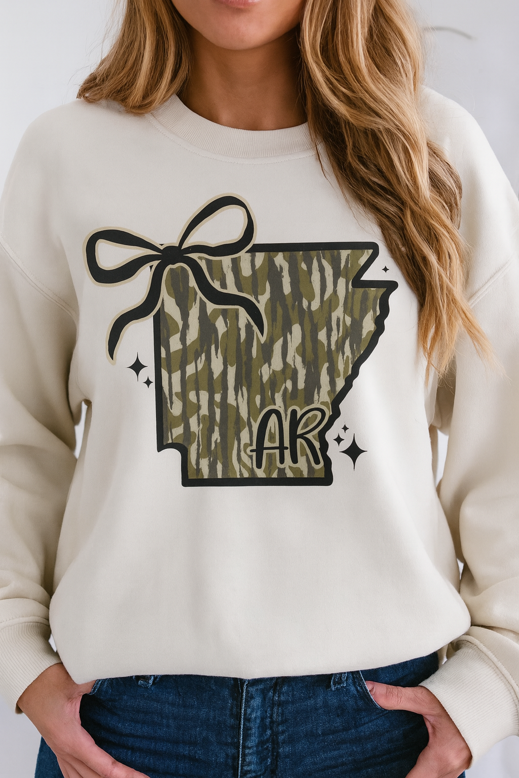 Camo Arkansas with Bow