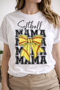 Softball MAMA (Black Lettering)