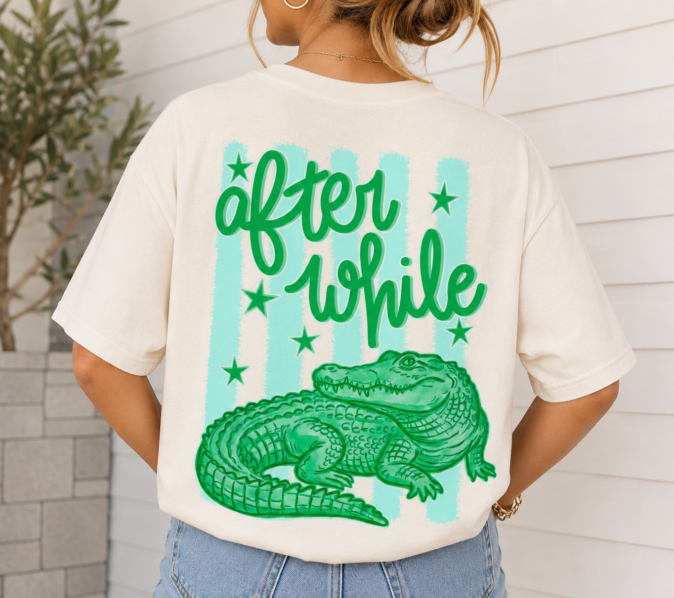 Later Gator After A while Stripes (2 prints)