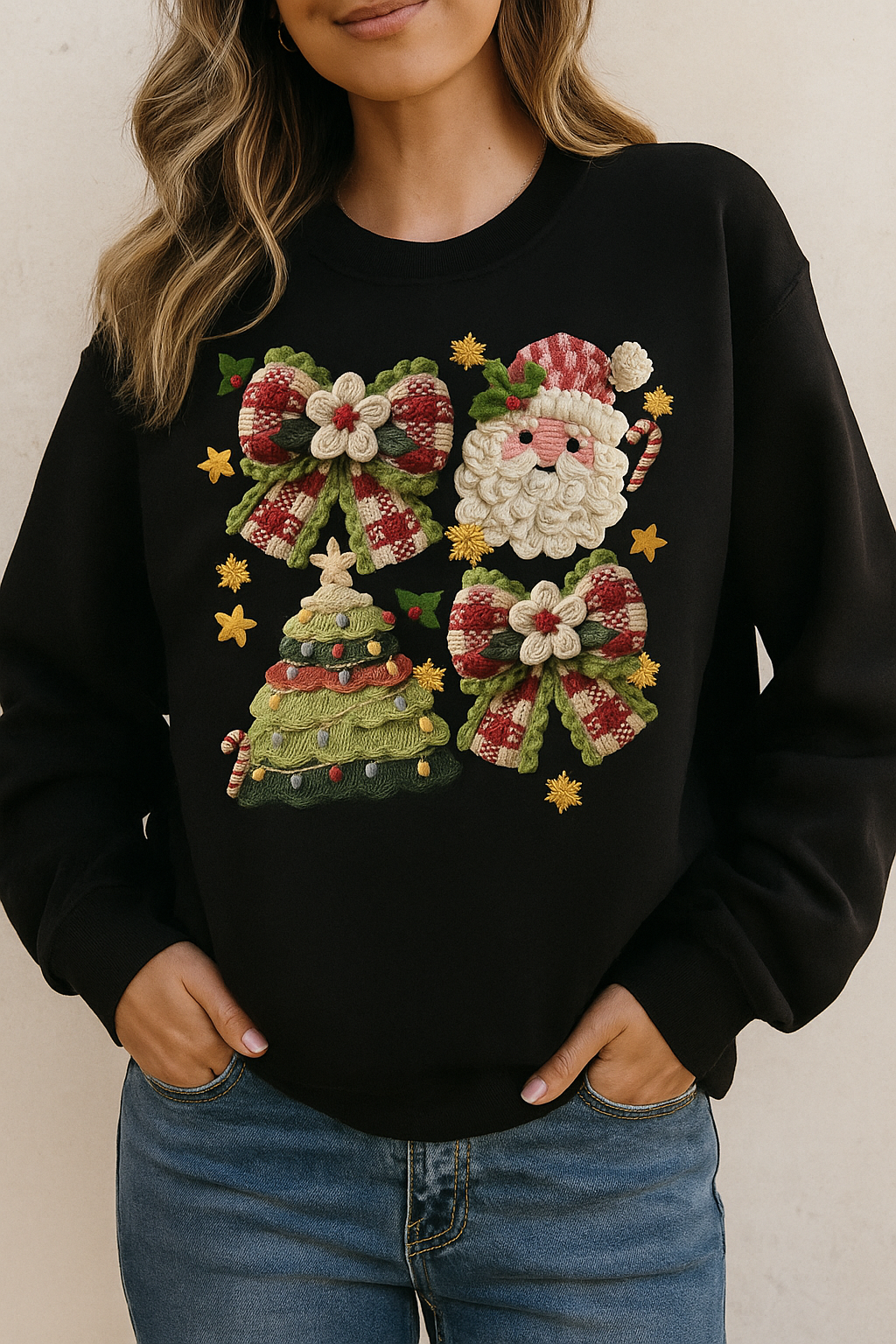 Knit Christmas Grid