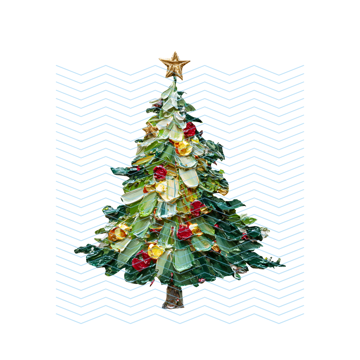 Painted Christmas Tree