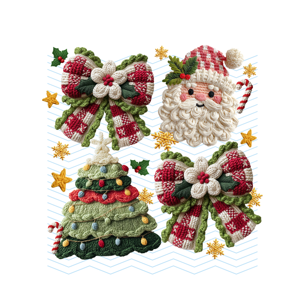 Knit Christmas Grid