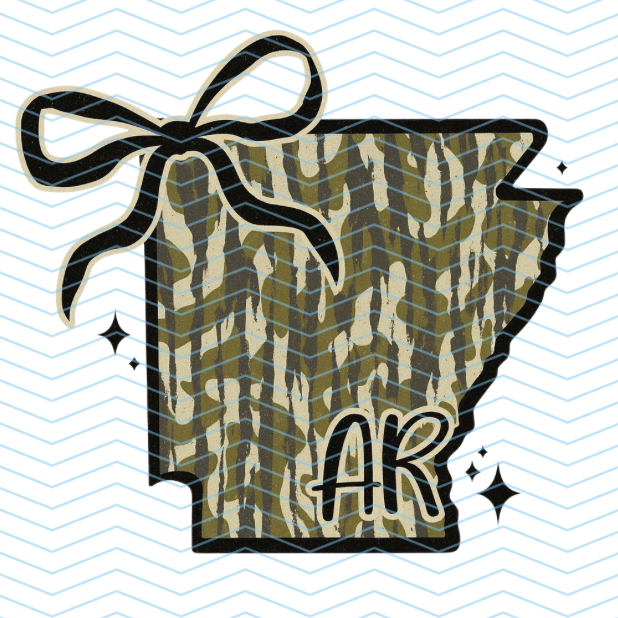 Camo Arkansas with Bow