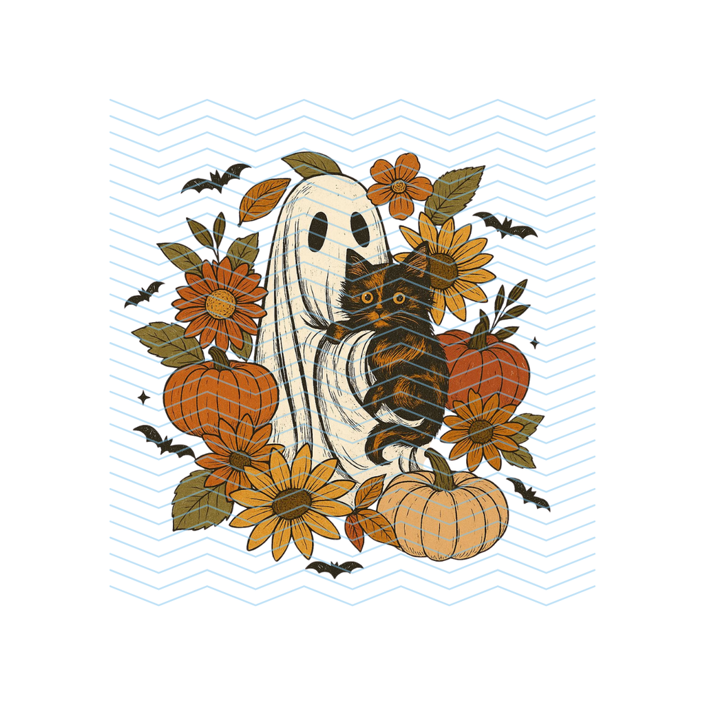 Ghost and Cat (Halloween)