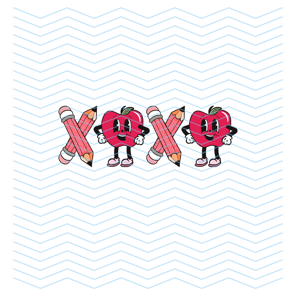 XOXO Apple & Pencil